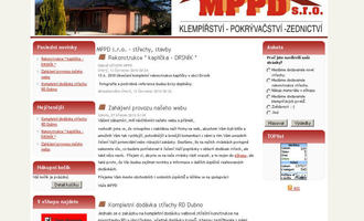 Vytvoření internetových stránek pro firmu MPPD s.r.o.