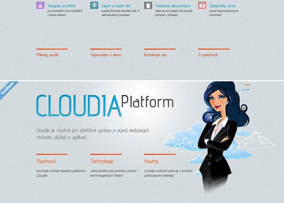 Web design Cloudia.cz
