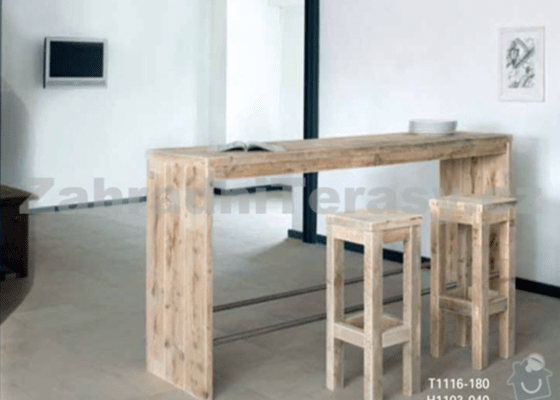 Výroba psacího stolu a barového pultu na míru